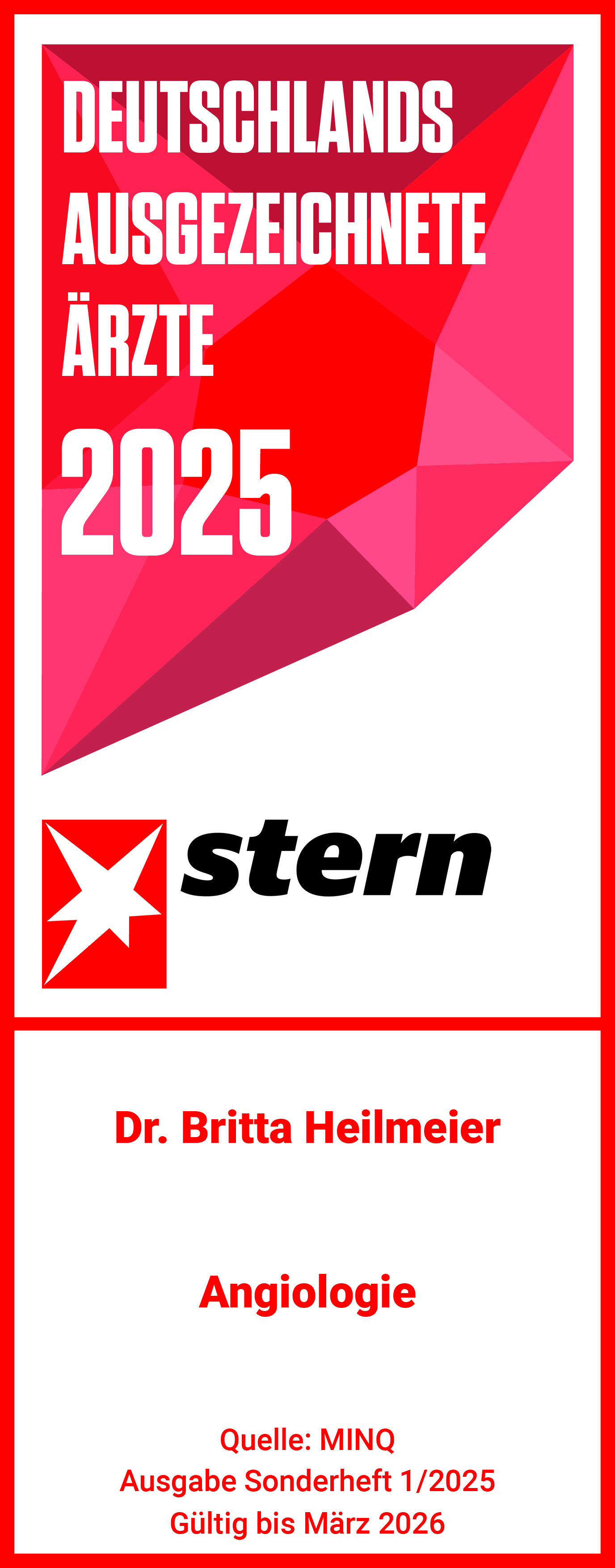 Stern Siegel Dr. med. Britta Heilmeier